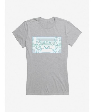 Low Price Rick And Morty Diner Cheers Girls T-Shirt $8.57 T-Shirts