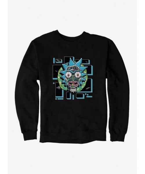 Low Price Rick And Morty Robot Face Sweatshirt $13.28 Sweatshirts