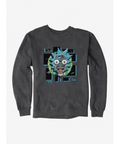 Low Price Rick And Morty Robot Face Sweatshirt $13.28 Sweatshirts