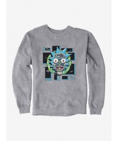 Low Price Rick And Morty Robot Face Sweatshirt $13.28 Sweatshirts