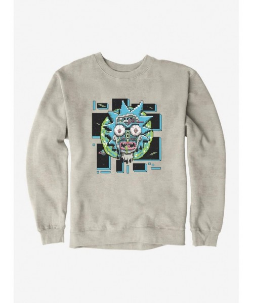 Low Price Rick And Morty Robot Face Sweatshirt $13.28 Sweatshirts