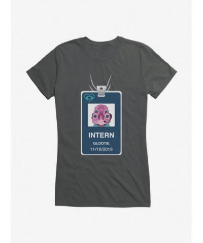 Clearance Rick And Morty Glootie Intern Badge Girls T-Shirt $9.76 T-Shirts