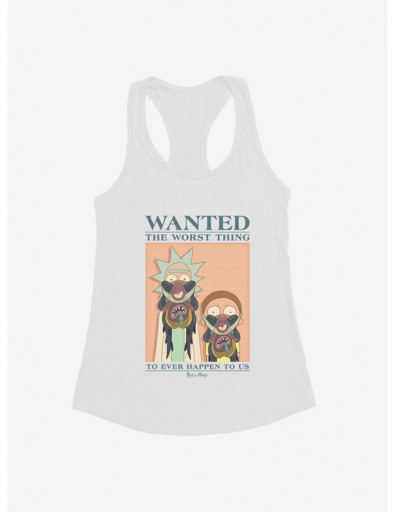 Festival Price Rick And Morty Wanted Poster The Worst Thing To Ever Happen To Us Girls Tank $8.37 Tanks