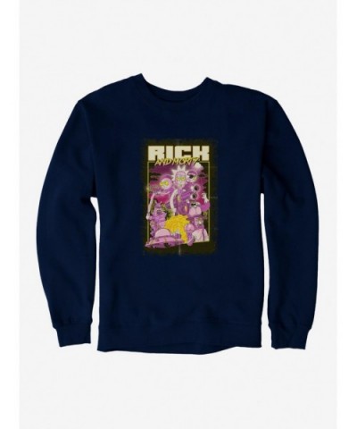 Hot Sale Rick And Morty Action Poster Sweatshirt $13.58 Sweatshirts