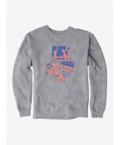 Discount Rick And Morty Factory Panel Sweatshirt $13.87 Sweatshirts