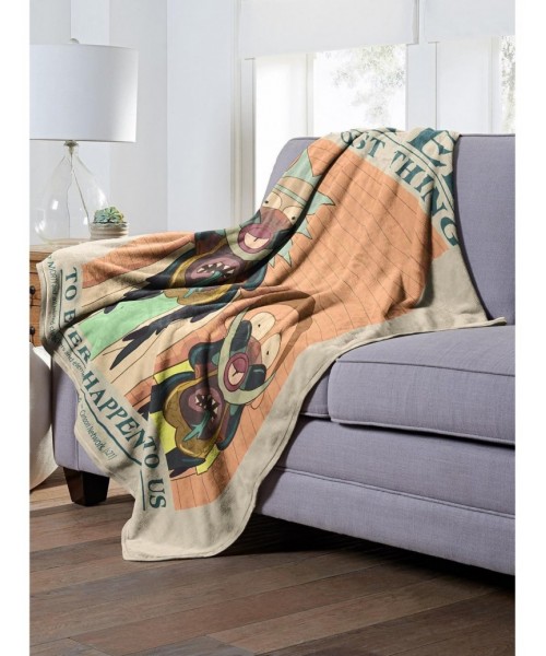 Clearance Rick And Morty The Worst Thing Throw Blanket $21.56 Blankets