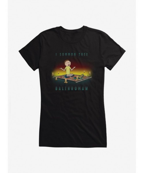 Value for Money Rick And Morty I Summon Thee Balthromaw Girls T-Shirt $8.76 T-Shirts