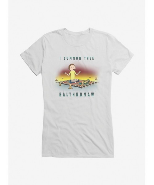 Value for Money Rick And Morty I Summon Thee Balthromaw Girls T-Shirt $8.76 T-Shirts