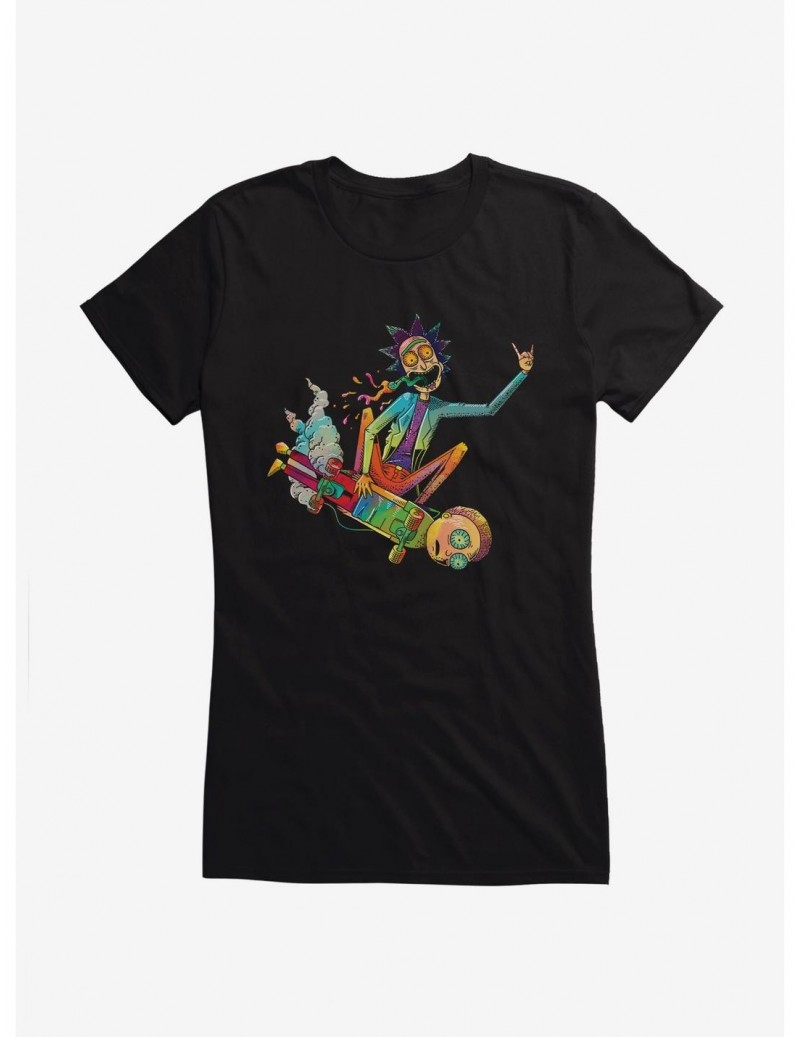 Trendy Rick And Morty Skateboard Morty Girls T-Shirt $6.97 T-Shirts