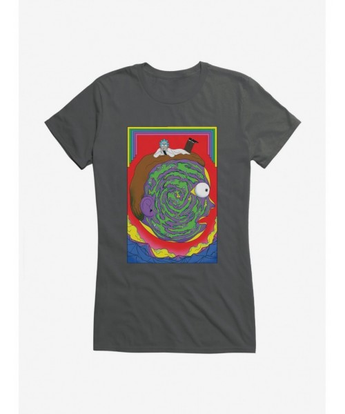 Unique Rick And Morty Portrait Maze Girls T-Shirt $9.96 T-Shirts