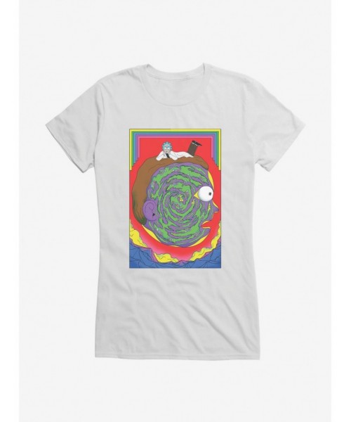 Unique Rick And Morty Portrait Maze Girls T-Shirt $9.96 T-Shirts