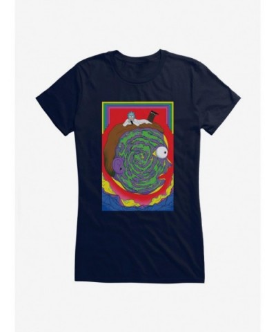 Unique Rick And Morty Portrait Maze Girls T-Shirt $9.96 T-Shirts