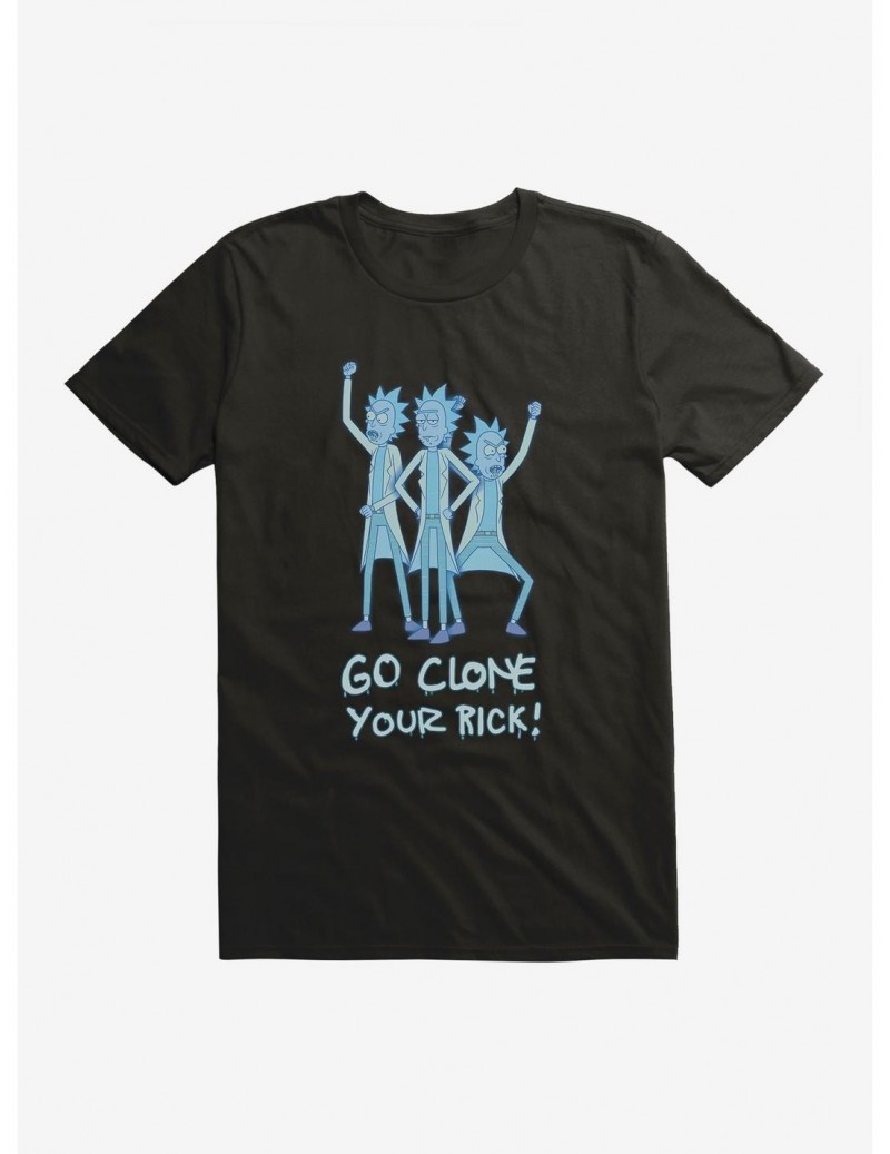 Discount Rick And Morty Go Clone Your Rick T-Shirt $7.84 T-Shirts