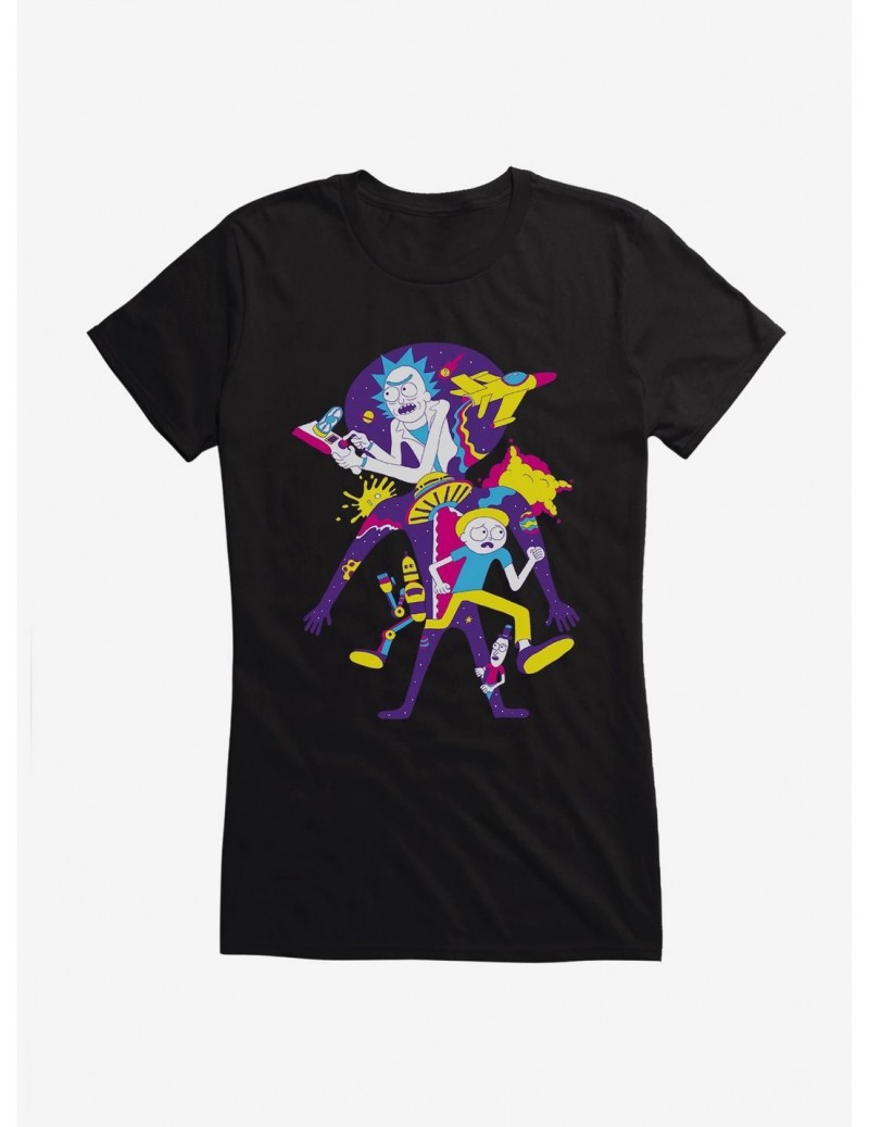 Limited Time Special Rick And Morty Interstellar Girls T-Shirt $7.97 T-Shirts