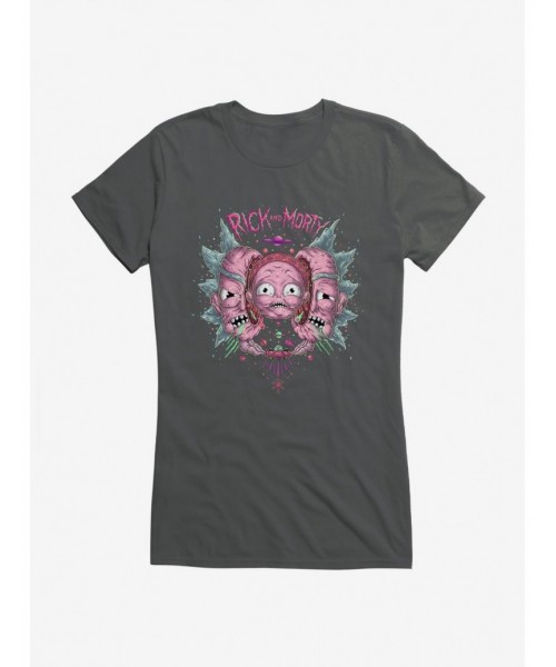 New Arrival Rick And Morty Psychedelic Split Head Girls T-Shirt $8.76 T-Shirts