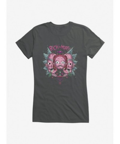 New Arrival Rick And Morty Psychedelic Split Head Girls T-Shirt $8.76 T-Shirts