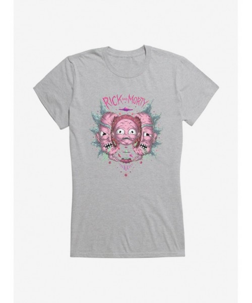 New Arrival Rick And Morty Psychedelic Split Head Girls T-Shirt $8.76 T-Shirts