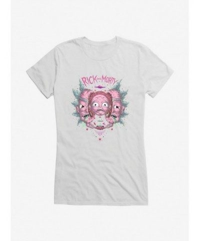 New Arrival Rick And Morty Psychedelic Split Head Girls T-Shirt $8.76 T-Shirts