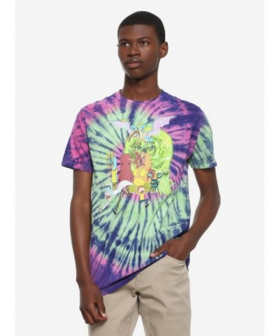 Crazy Deals Rick And Morty Aliens Tie-Dye T-Shirt $12.20 T-Shirts