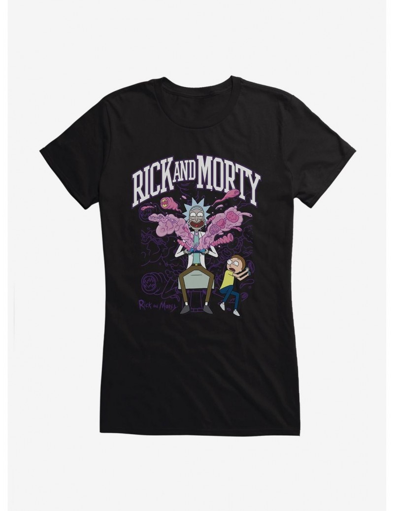 Flash Deal Rick And Morty Gaming Explosion Girls T-Shirt $6.37 T-Shirts