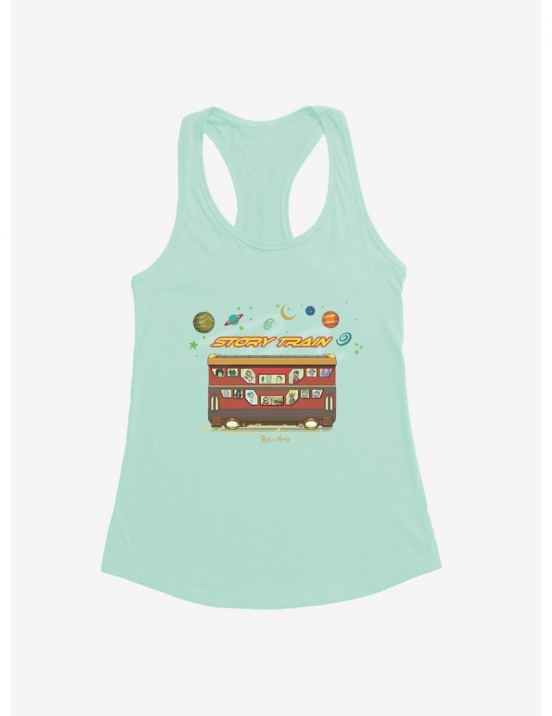 Hot Sale Rick And Morty Story Train Girls Tank $6.57 Tanks