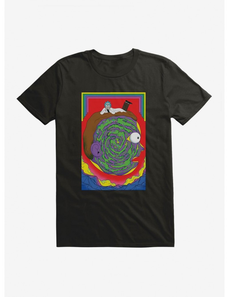 Festival Price Rick And Morty Portrait Maze T-Shirt $6.50 T-Shirts