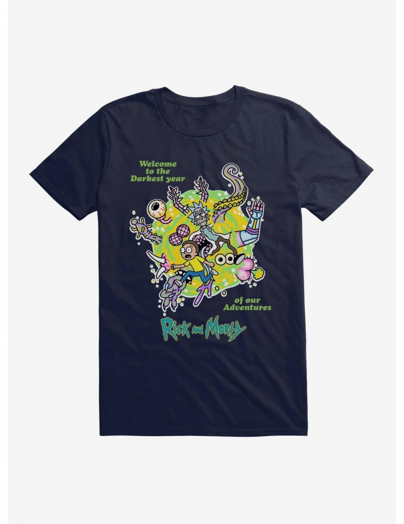 Flash Deal Rick And Morty Darkest Year T-Shirt $6.69 T-Shirts