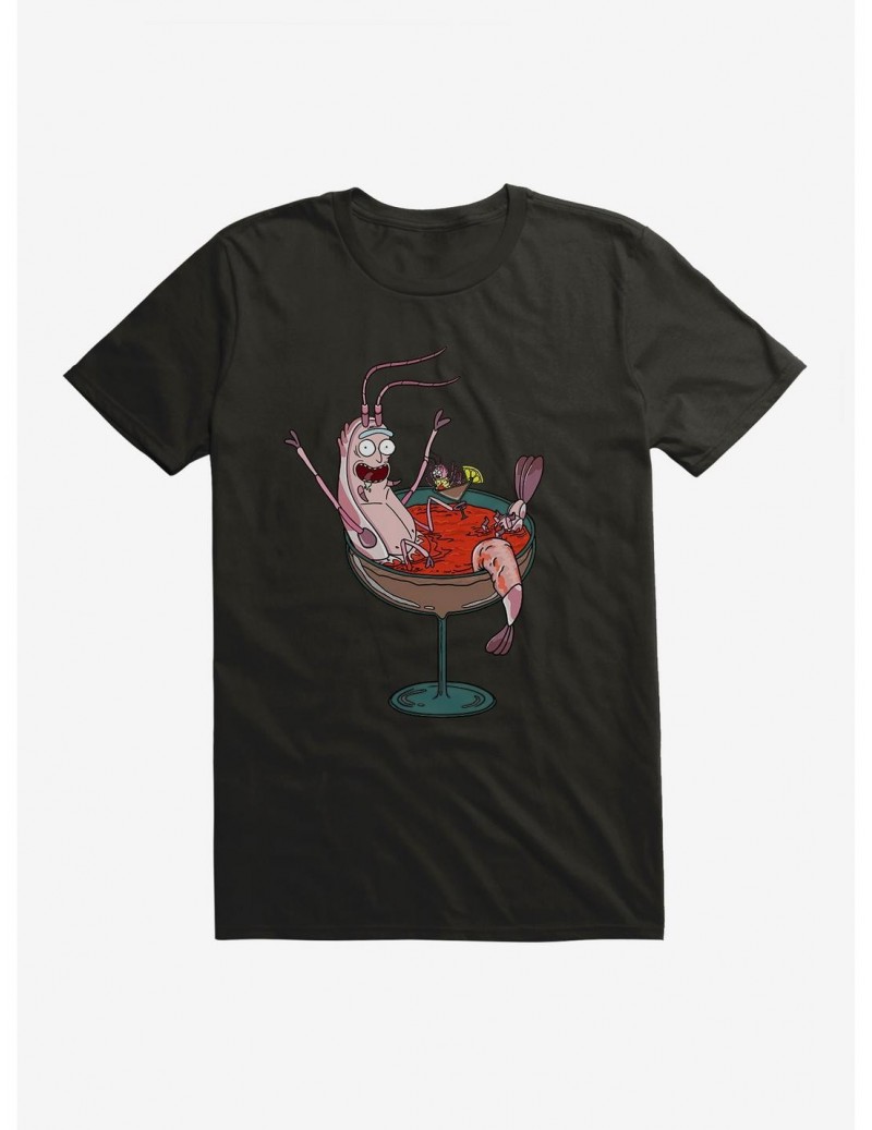 Seasonal Sale Rick And Morty Cocktail Shrimp Rick T-Shirt $9.37 T-Shirts
