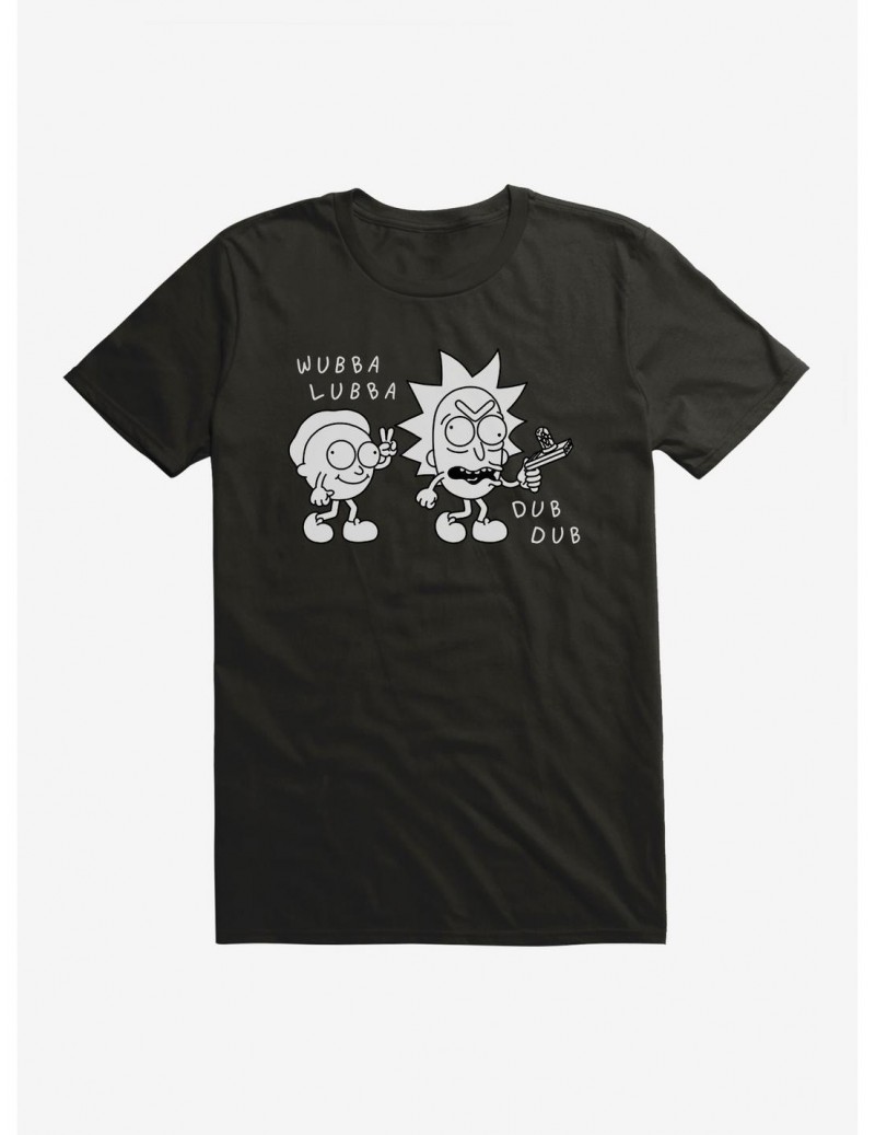 Limited Time Special Rick And Morty Wubba Lubba Dub Dub T-Shirt $7.84 T-Shirts