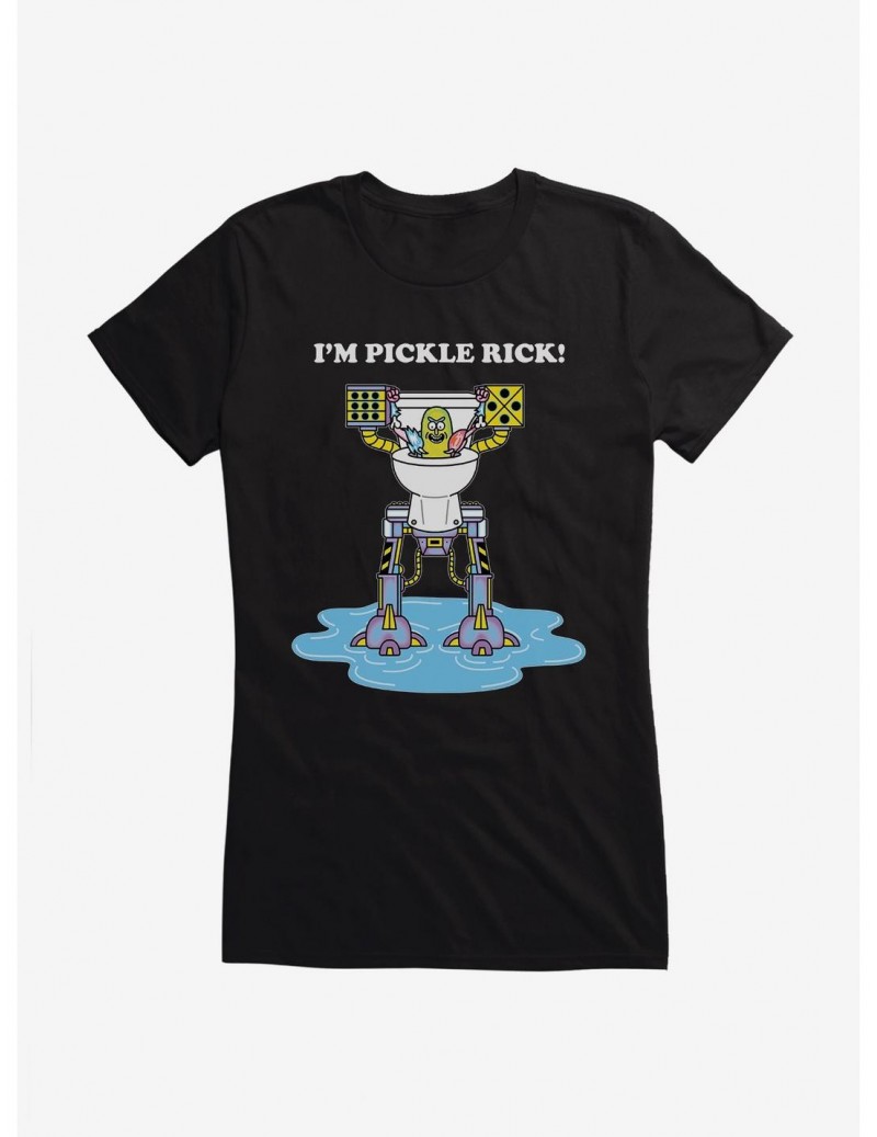 Limited-time Offer Rick And Morty I'm Pickle Rick! Girls T-Shirt $8.96 T-Shirts