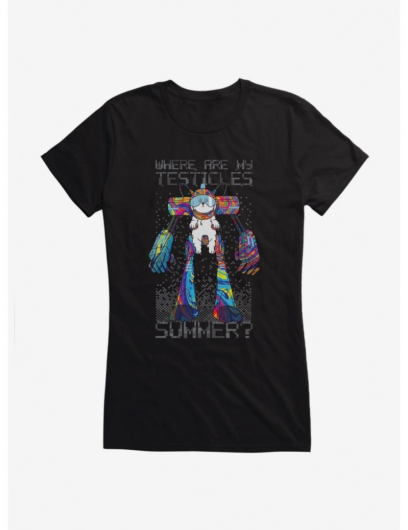 Exclusive Price Rick And Morty Snuffles Girls T-Shirt $9.76 T-Shirts