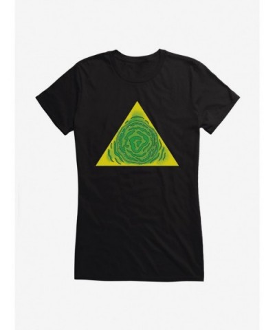 Best Deal Rick And Morty Portal Triangle Girls T-Shirt $6.37 T-Shirts
