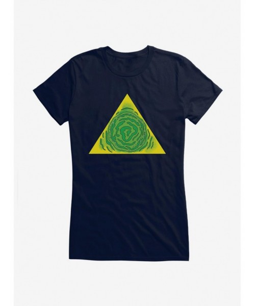 Best Deal Rick And Morty Portal Triangle Girls T-Shirt $6.37 T-Shirts