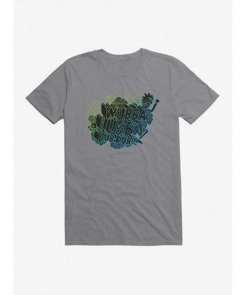 Premium Rick And Morty Wubba Lubba Dub Dub Outline T-Shirt $7.07 T-Shirts