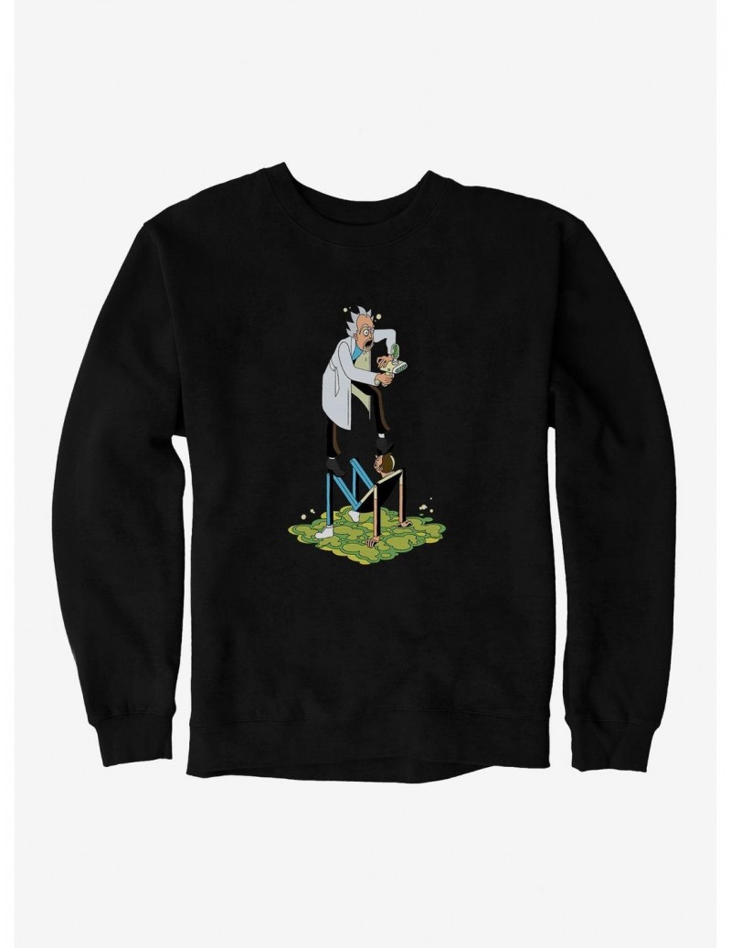 Bestselling Rick And Morty Standing On A Person Sweatshirt $10.63 Sweatshirts