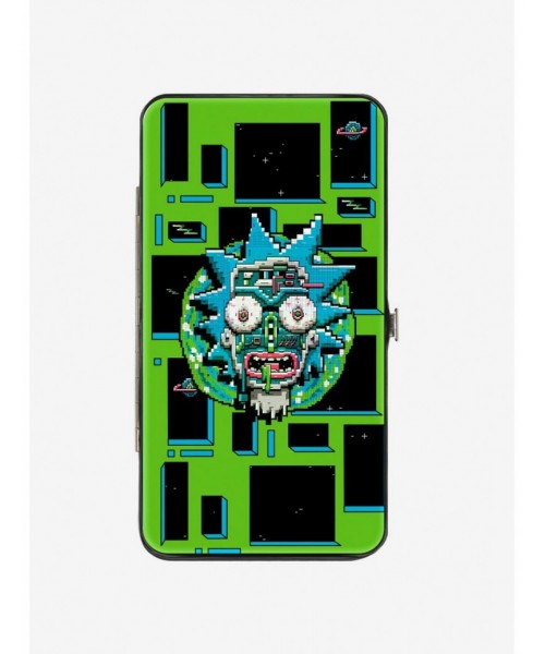 Pre-sale Rick And Morty Logo Faces Hinge Wallet $11.45 Wallets