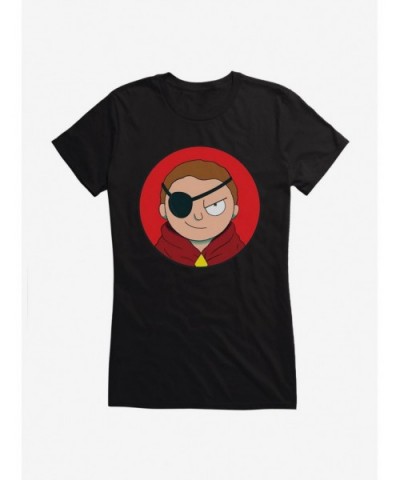 Pre-sale Discount Rick And Morty Eyepatch Morty Girls T-Shirt $9.56 T-Shirts