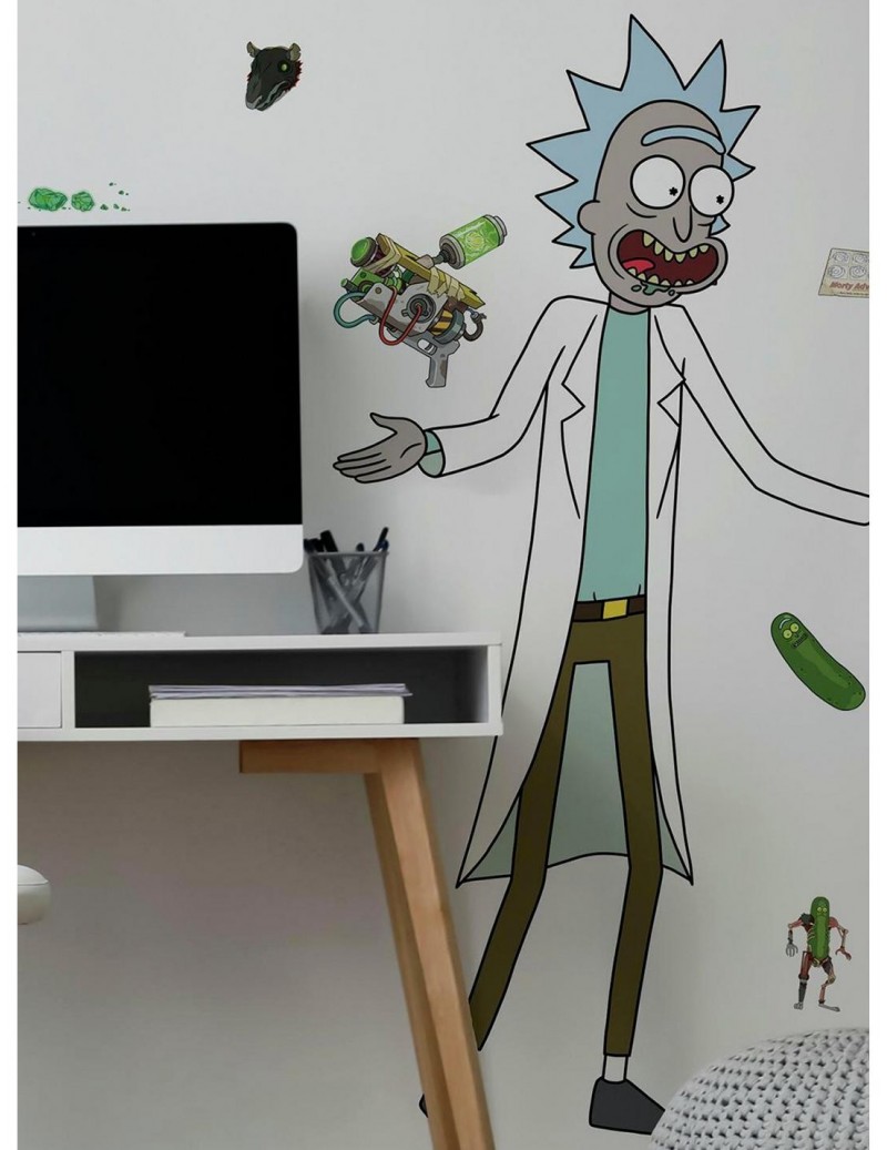 Exclusive Price Rick And Morty Rick Peel And Stick Giant Wall Decals $7.96 Decals