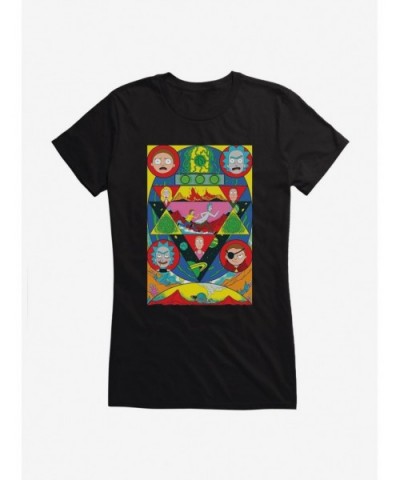 High Quality Rick And Morty Abstract Poster Girls T-Shirt $6.37 T-Shirts