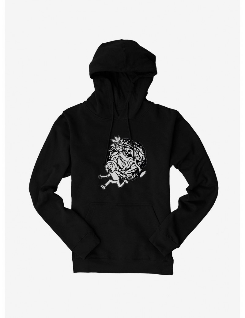 Discount Sale Rick And Morty Portal Mode Hoodie $15.45 Hoodies