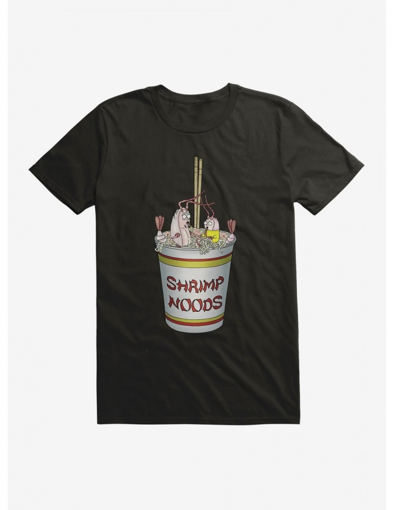 High Quality Rick And Morty Shrimp Noods T-Shirt $6.31 T-Shirts