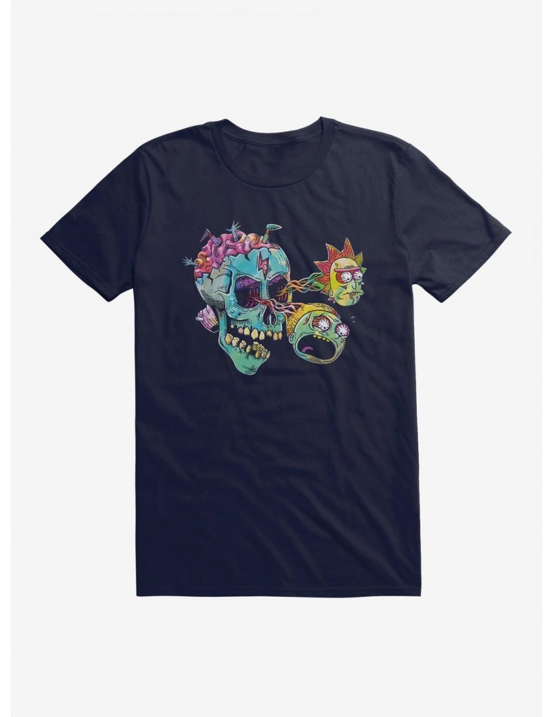 Low Price Rick And Morty Skull Eyes T-Shirt $6.12 T-Shirts