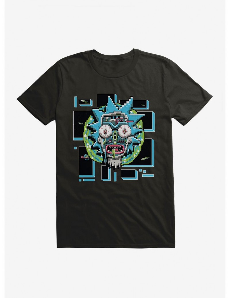 Wholesale Rick And Morty 8-Bit Universe Rick T-Shirt $7.65 T-Shirts