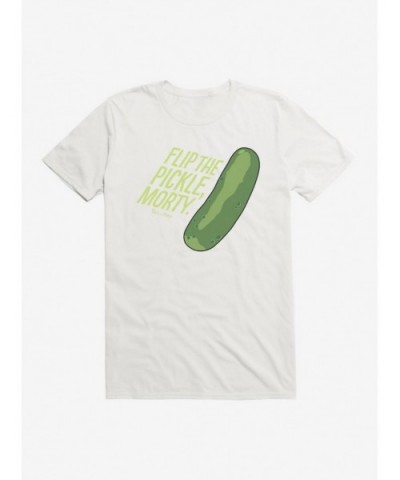 Best Deal Rick And Morty Flip The Pickle, Morty T-Shirt $8.03 T-Shirts
