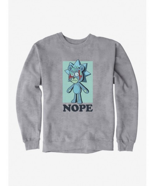 Huge Discount Rick And Morty Nope Sweatshirt $9.15 Sweatshirts