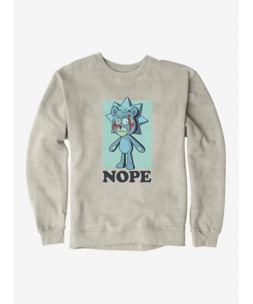 Huge Discount Rick And Morty Nope Sweatshirt $9.15 Sweatshirts