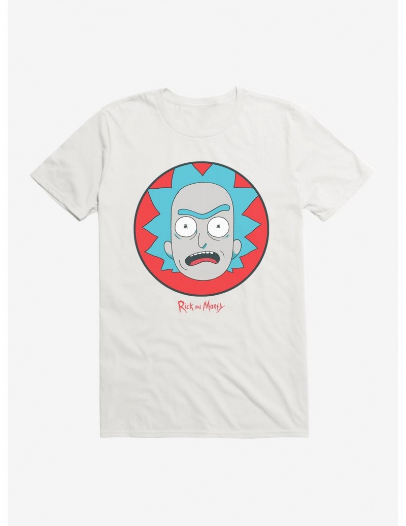 Hot Selling Rick And Morty Stunned Rick Icon T-Shirt $8.80 T-Shirts