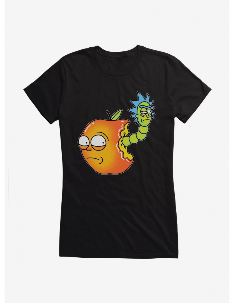 Hot Selling Rick And Morty Apple Morty Girls T-Shirt $8.37 T-Shirts