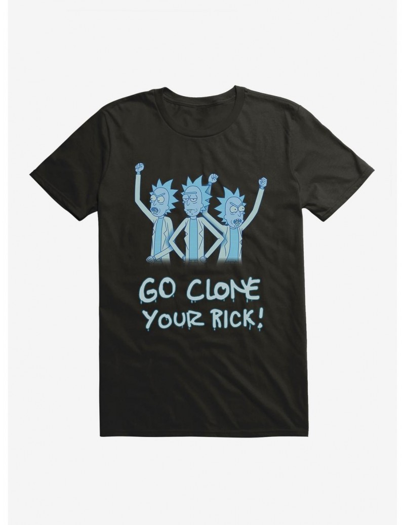 High Quality Rick And Morty Hologram Rick Clones T-Shirt $8.22 T-Shirts