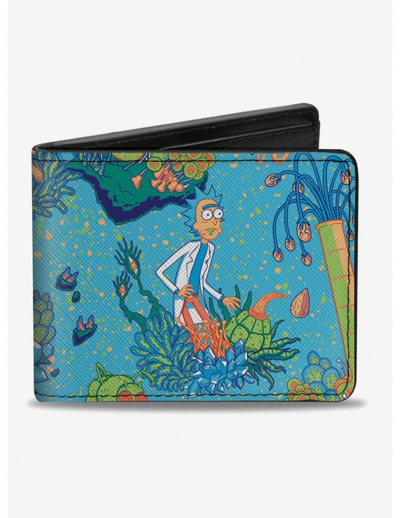 Limited-time Offer Rick And Morty Botanical Garden Bifold Wallet $7.73 Wallets